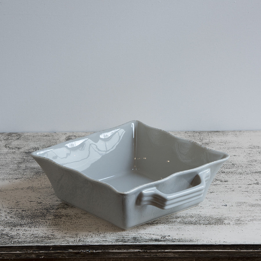 Ceramic Ovenware Dish - Small Square Taupe﻿ (2018-22 colour - Grey Green)