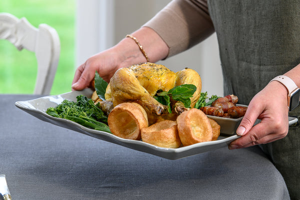 Ceramic Platter - Large Taupe (Grey Putty)