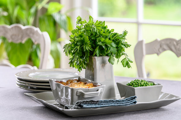 Ceramic Platter - Large Taupe (Grey Putty)