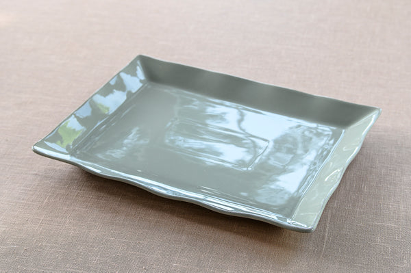 Ceramic Platter - Large Taupe (Grey Putty)