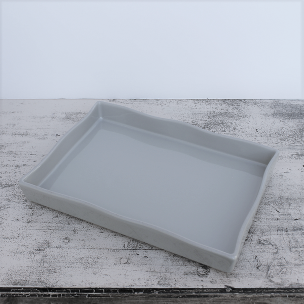 Ceramic Ovenware Flan Dish - Taupe (2023 colour - Grey Putty)