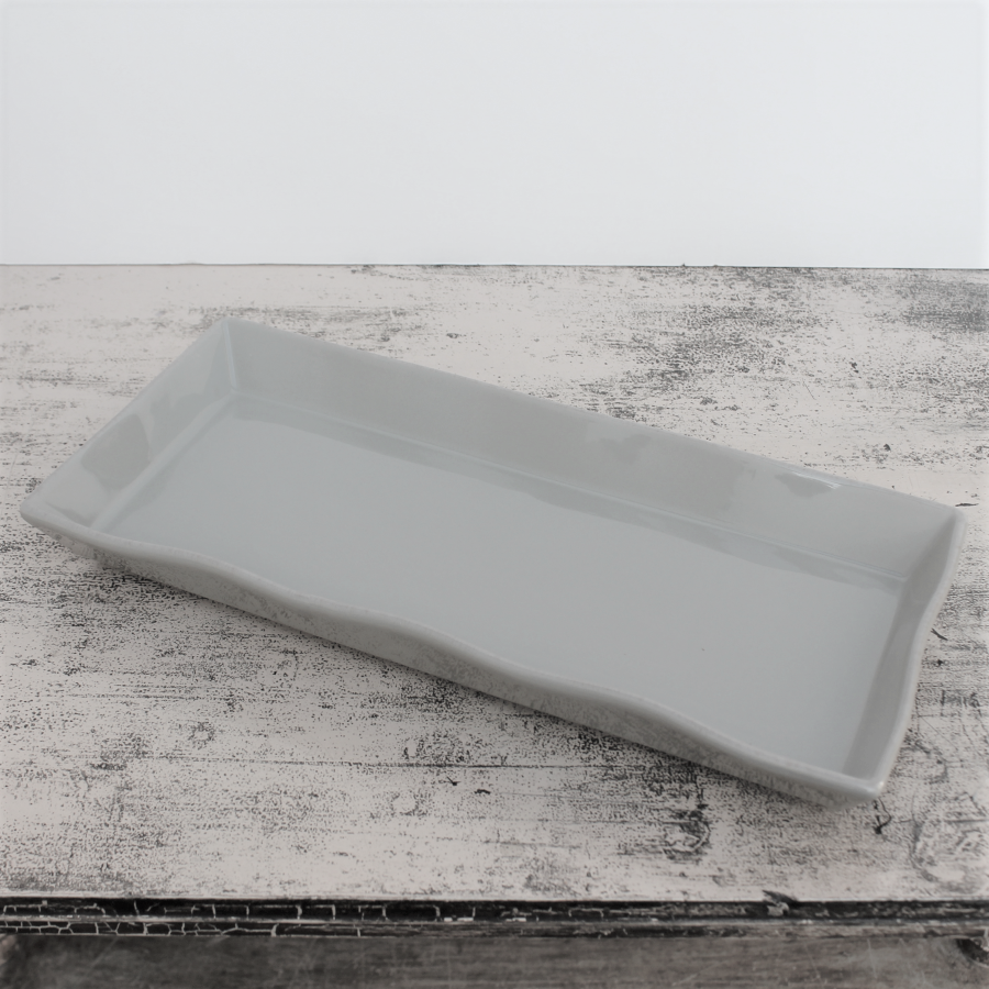 Ceramic Platter - Long Taupe (2023 colour - Grey Putty)