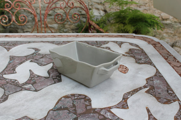 Ceramic Ovenware Dish - Mini Rectangular Taupe (Grey Putty)