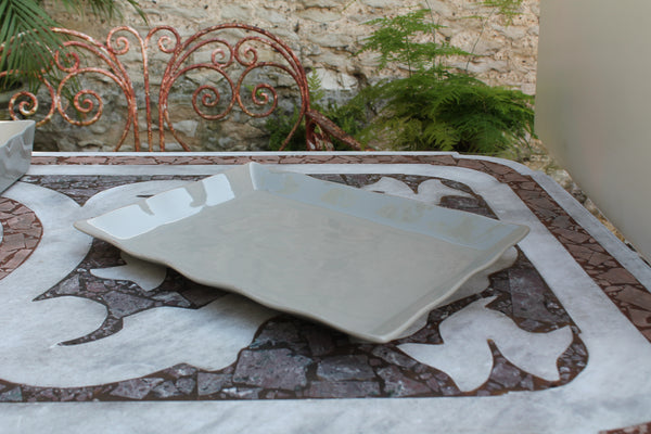 Ceramic Platter - Large Taupe (Grey Putty)