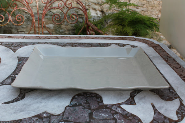 Ceramic Platter - Large Taupe (Grey Putty)
