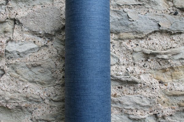 Coated linen tablecloth - Denim