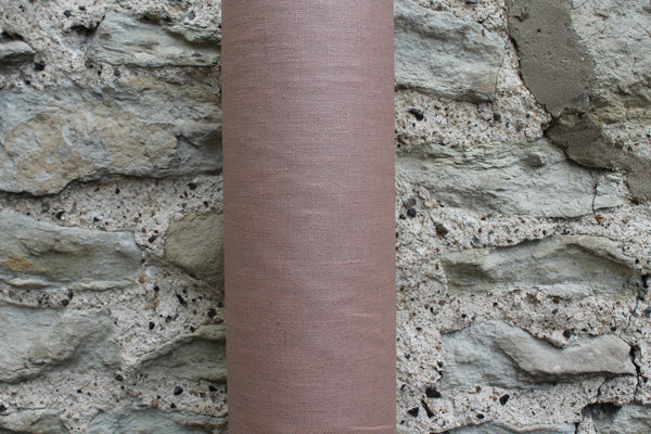 Coated linen tablecloth - Salmon