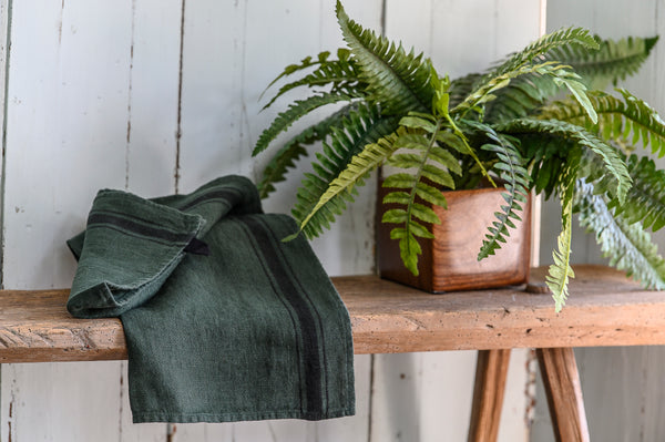 100% Linen Teatowel - Olbia Pine