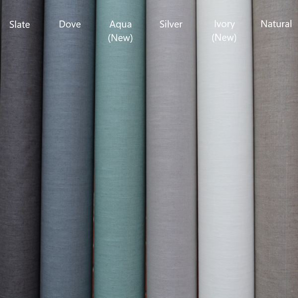 Coated linen tablecloth - Aqua