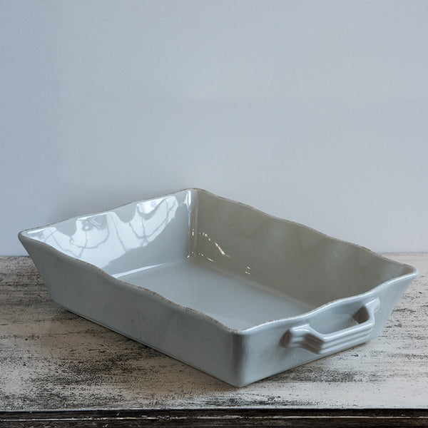 Ceramic Ovenware Dish - Large Rectangular Taupe (2023 colour - Grey Putty)