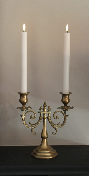 24cm Dinner Candle in Cream - Pack of two