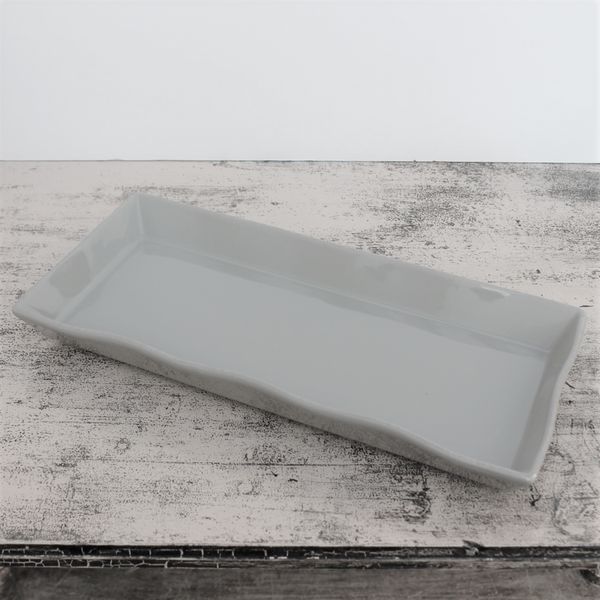 Ceramic Platter - Long Taupe (2018-22 colour - Grey Green)