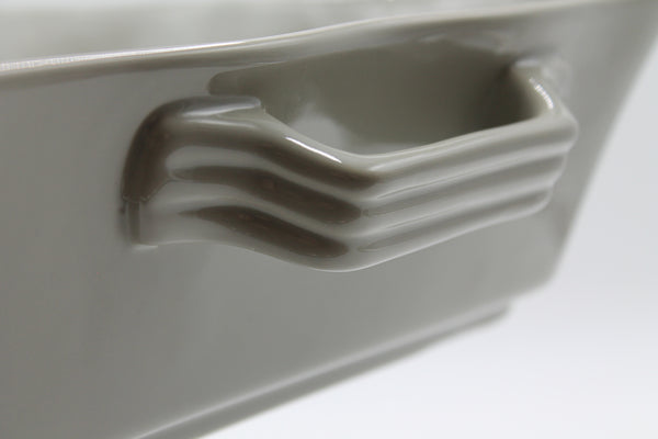 Ceramic Ovenware Dish - Large Rectangular Rustic Taupe