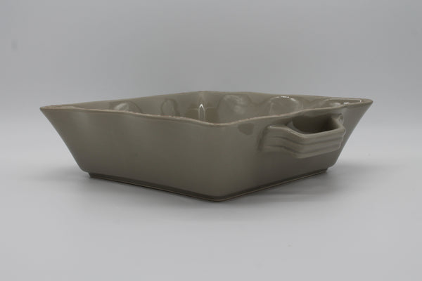 Ceramic Ovenware Dish - Large Square Rustic Taupe