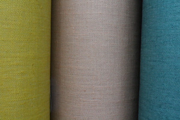 Coated linen tablecloth - Ochre