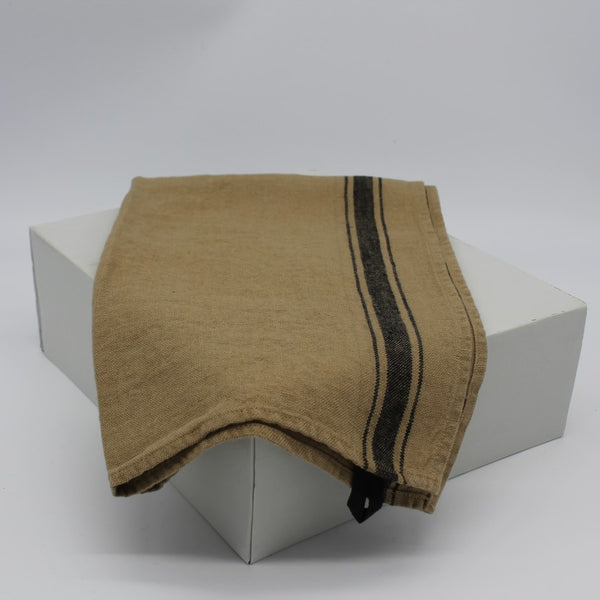 100% Linen Tea Towel - Forest Dijon