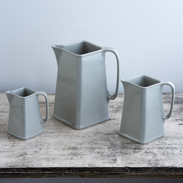 Ceramic Jug Three in a Set - Taupe (2018-22 colour - Grey Green)
