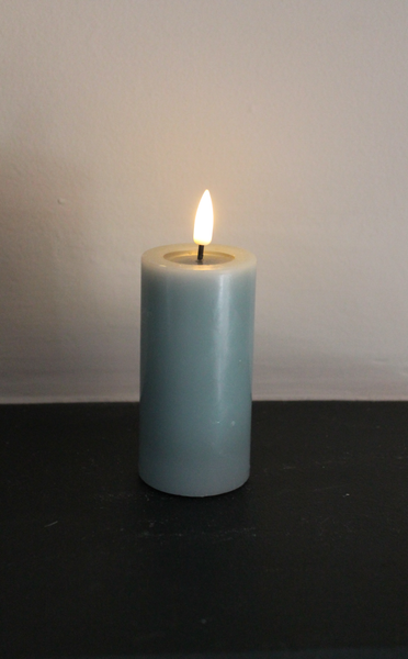 Pillar Candle in Salvie - 10cm long by 5cm wide