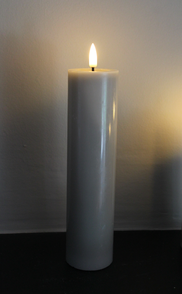 Pillar Candle in Sand - 20cm long by 5cm wide
