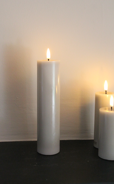 Pillar Candle in Sand - 20cm long by 5cm wide