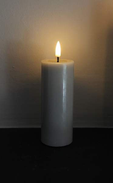 Pillar Candle in Sand - 12.5cm long by 5cm wide